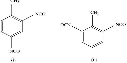 Gambar 2.3 Struktur (i) 2,4-TDI, (ii) 2,6-TDI (Kricheldorf, H. R. 2005). 