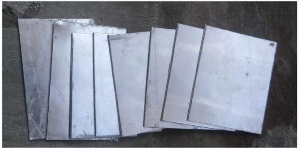 Gambar 3.9. Plat Aluminium  2.  Baja  