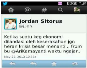 Gambar 1. Laman Twitter 