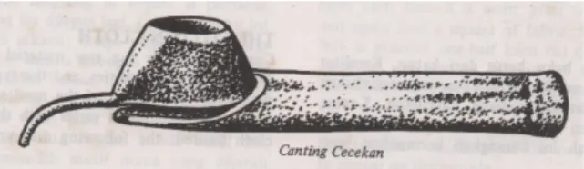 Gambar 2.4 Canting Cecekan. Sumber, Hamzuri, (1985,7)  	