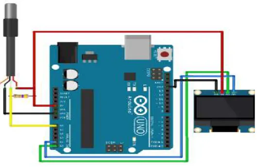 Gambar 3. 4 Skema Mikrokontroler dan Sensor Suhu Air Ds18b20 