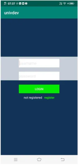Gambar 4.1 Tampilan Menu Login 