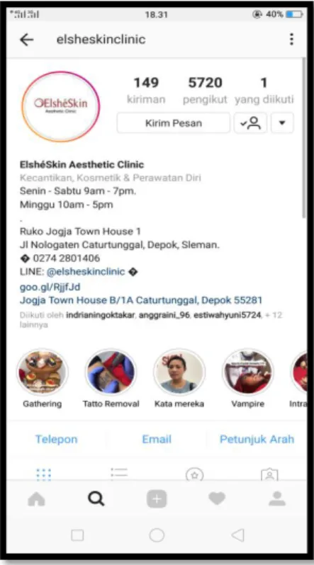 Gambar 3.3 Instagram ElshéSkin Aesthetic Clinic 
