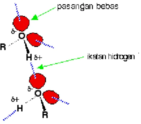 Gambar 2. Ikatan hidrogen. 