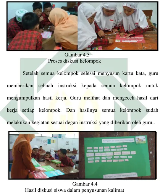 Gambar 4.3  Proses diskusi kelompok 