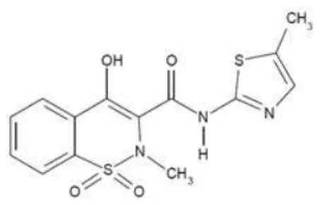 Gambar 8. Struktur kimia meloxicam. Dikutip dari EMEA  28 