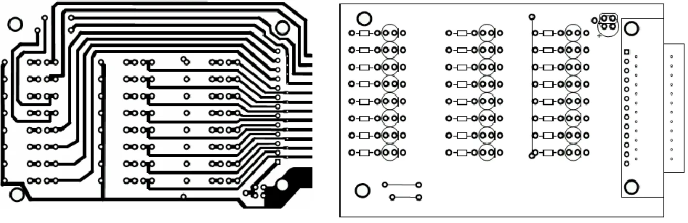 Gambar 4 menunujukkan skema rangkaian modul uji PPI card. Rangkaian ini menggunakan LED (Light Emitting 