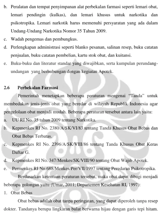 Gambar 2.1 Penandaan Obat Bebas