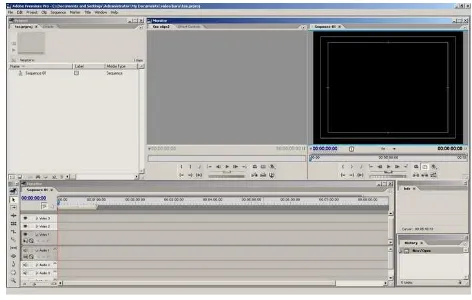 Gambar 7. tampilan software Adobe Premiere 