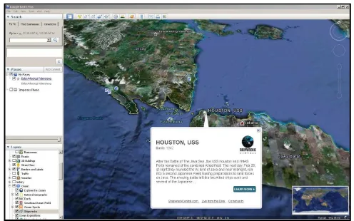 Gambar 3. Software Google Earth yang digunakan  