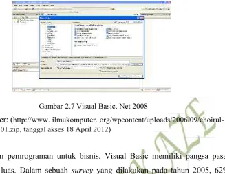Gambar 2.7 Visual Basic. Net 2008