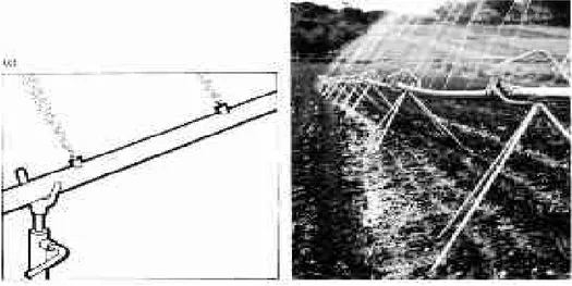 Gambar 22. Sprayline Satu nozzle