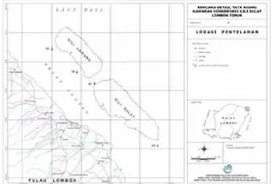 Gambar 1. Peta Lokasi Penelitian - Lokasi Point Intersept Transect  S1, S2, S3, S4   (Ditjen Pesisir dan Pulau-Pulau Kecil DKP, 2002)  