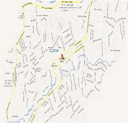 Gambar 1.1 Peta Jaringan Jalan Kota Pematang Siantar (Googlemap.com) 
