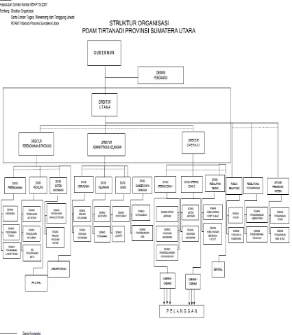 Gambar IV.1. Struktur Organisasi PDAM Tirtanadi Medan 