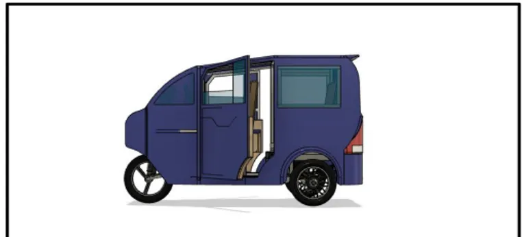 Gambar 1.  Desain Rancangan Mobil  MiniCar 