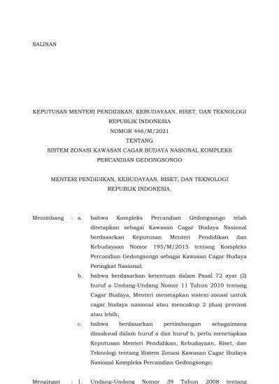 -1- KEPUTUSAN MENTERI PENDIDIKAN, KEBUDAYAAN, RISET, DAN TEKNOLOGI ...