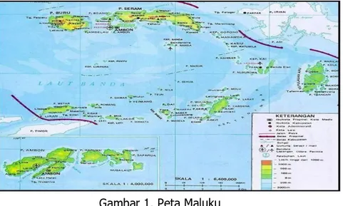 Gambar 1. Peta Maluku 