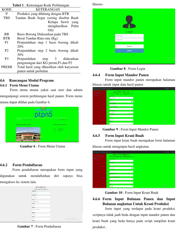 Gambar 6 : Form Menu Utama 