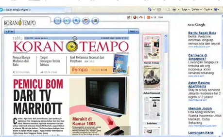 Gambar 1.7  Situs berita online milik Koran Tempo (http://