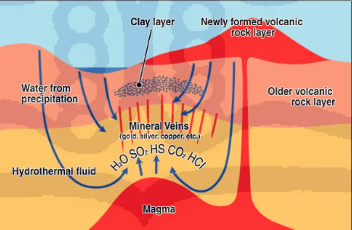Gambar 4.1 Sistematika sistem hidrotermal (NIPPONIA, 2008). 