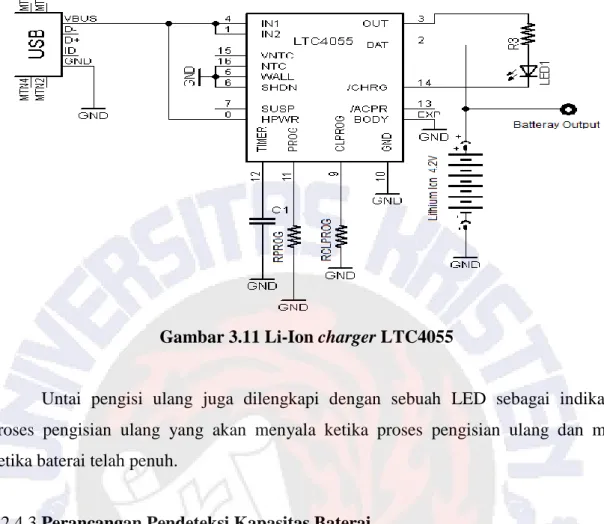 Gambar 3.11 Li-Ion charger LTC4055 