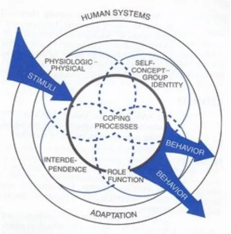 Gambar 1. Ilustrasi Roy tentang manusia sebagai sistem terbuka dan 