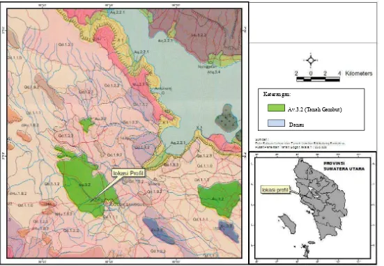 Gambar 3. Peta Lokasi Pengambilan Profil Tanah Pewakil