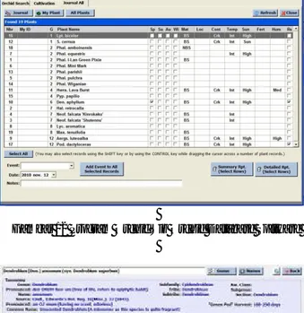 Gambar 12 Program OrchidWiz Orchid Database Software 