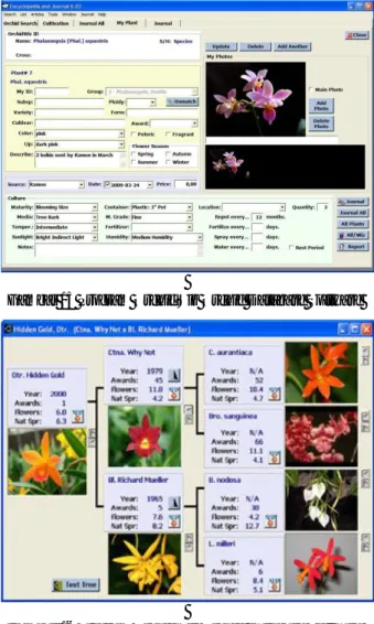 Gambar 16 Program OrchidWiz Orchid Database Software 