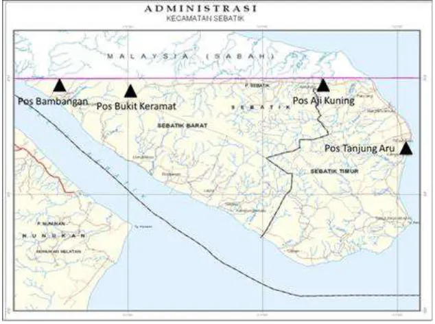 Gambar 4. Gelar Pos-Pos Kipur I di Pulau Sebatik 