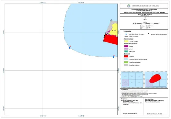 Gambar 6.1. Peta Detail Zonasi Suaka Alam Perairan (SAP) Kepulauan Aru Bagian Tenggara 