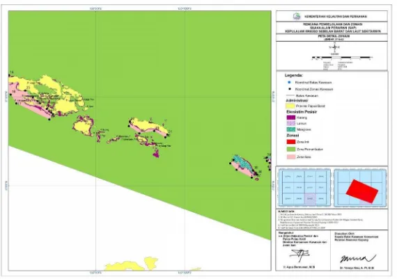 Gambar 3.2. Peta Detail Zonasi SAP Kepulauan Waigeo Sebelah Barat