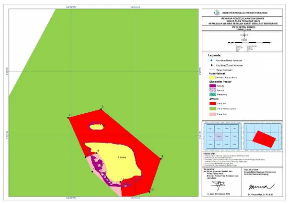 Gambar 3.7. Peta Detail Zonasi SAP Kepulauan Waigeo Sebelah Barat