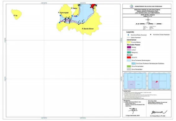 Gambar 13.2. Peta Detail Zonasi TWP Laut Banda