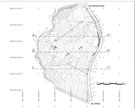 Gambar  . Hasil pemetaan lokasi studi Deliksari - Gunungpati. 