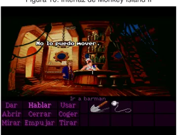 Figura 10: Interfaz de Monkey Island II