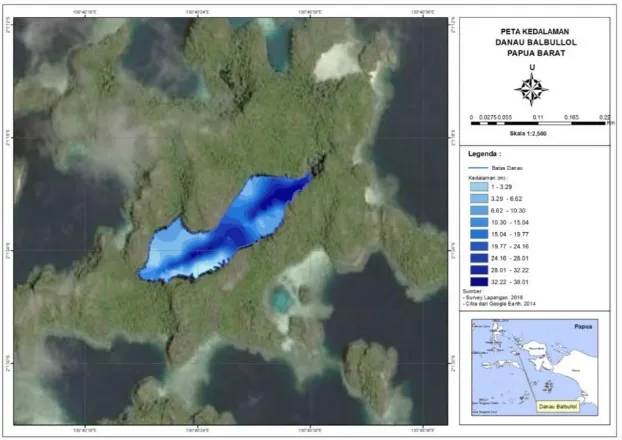 Gambar 6.  Profil vertikal dari Suhu dan Salinitas di Danau Balbullol 