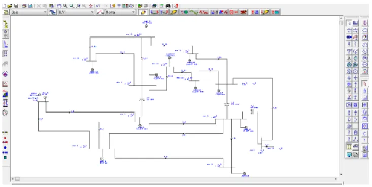 Gambar 1. Single line diagram data IEEE 14 bus 