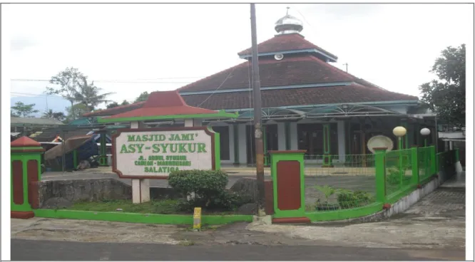 Gambar 2. Masjid jami’ Asy Syukur Cabean Mangunsari Sidomukti kota Salatiga 