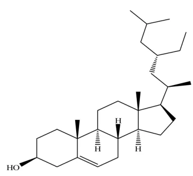 Gambar 8 Struktur senyawa (23S)-etilkoles-5-en-3β-ol 