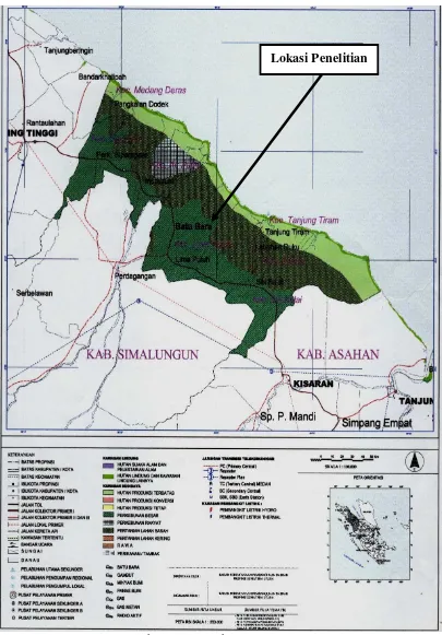 Gambar 2. Peta Kabupaten Batu Bara 