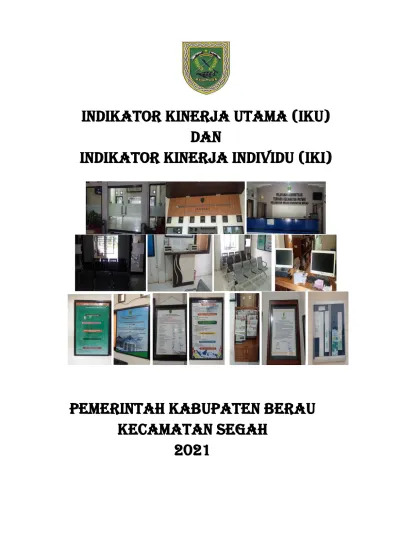 INDIKATOR KINERJA UTAMA (IKU) DAN INDIKATOR KINERJA INDIVIDU (IKI)