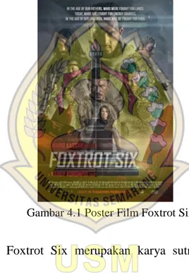 Gambar 4.1 Poster Film Foxtrot Six 