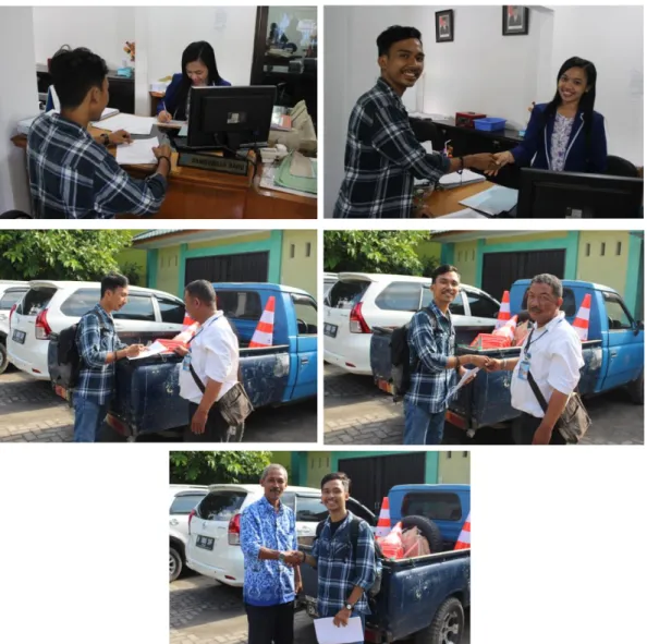 Gambar 2. Peneliti bersama karyawan bagian hubungan langganan PDAM Tirtanadi  Cabang Medan Kota