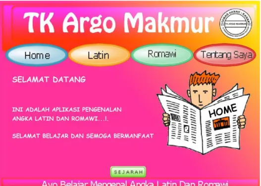 Gambar 4. 114 : Tampilan menu utama 