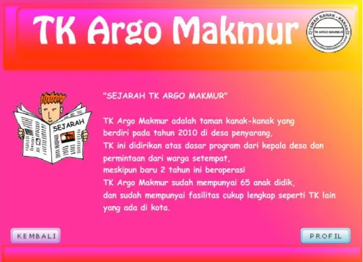 Gambar 4. 116 : Tampilan menu Sejarah 