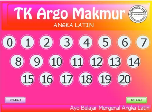 Gambar 4. 118 : Tampilan menu Angka Latin 