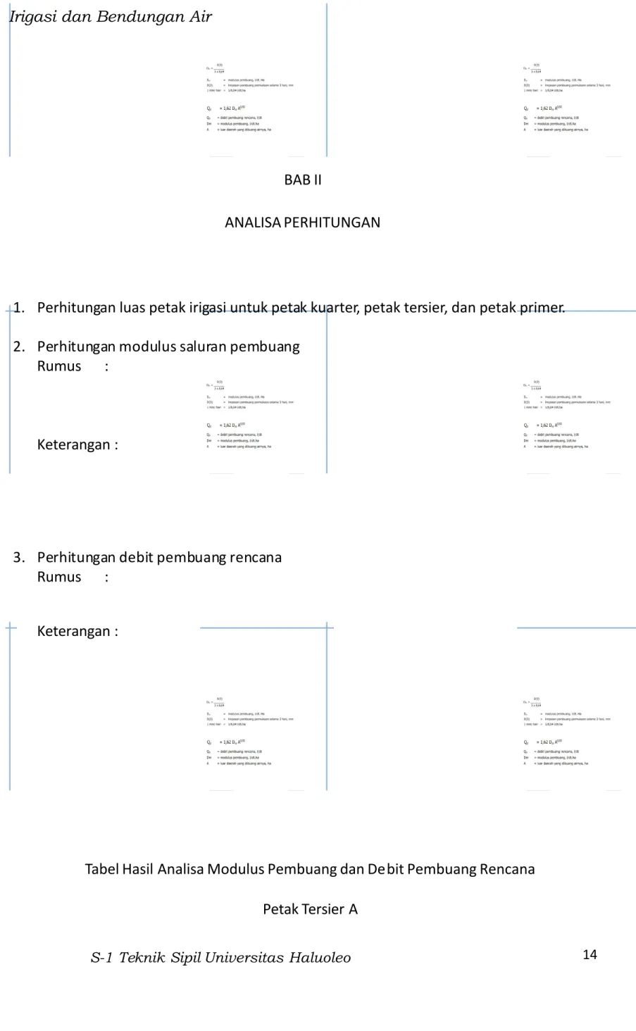 Tabel Aasil 0nalisa #odulus %embuang dan ebit %embuang &gt;encana