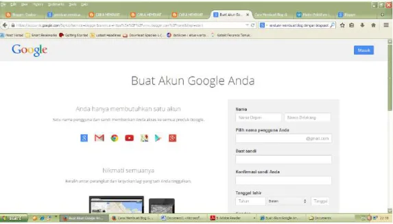 Gambar 2. 2 Tampilan Pendaftaran Akun e-mail 